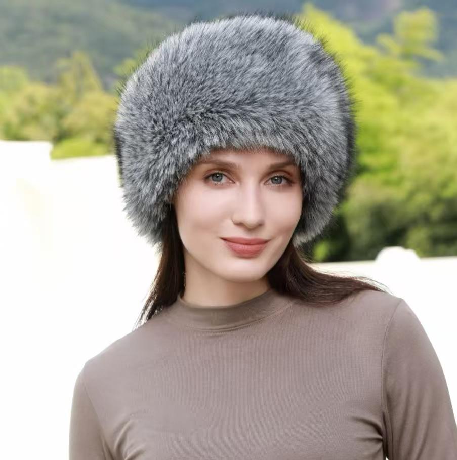 Neue pelz süße mode kappe flut weibliche outdoor hut fee hut topf hut von Joom DACH