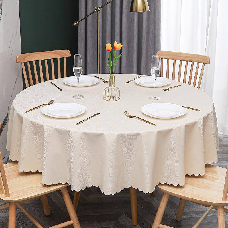 Neue runde Tischdecke für moderne Bankette und Hotels, mehrfarbig bedrucktes Tischtuch, wasserdicht, ölbeständig, waschbar 120cm round 1pcs von Joom DACH