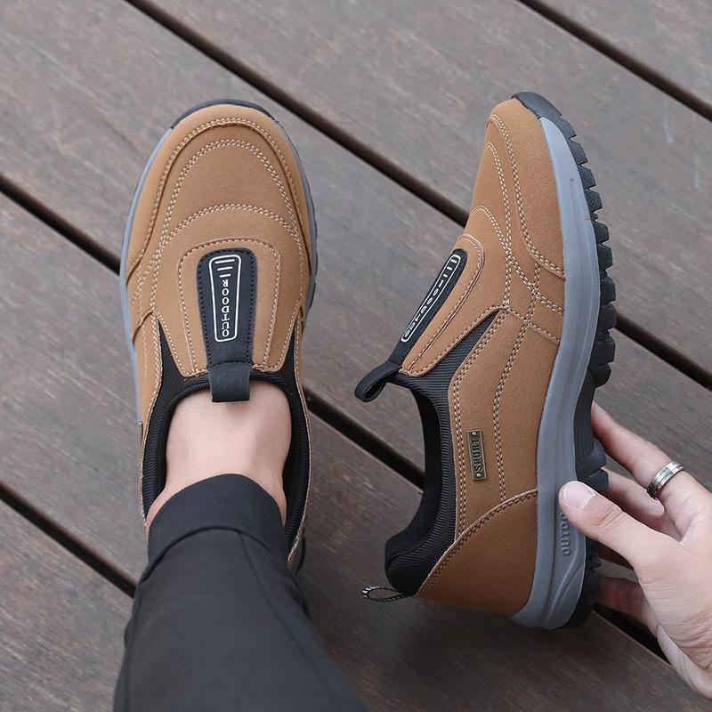 Neue ultraleichte Seniorenschuhe in Übergröße 50, lässige Wanderschuhe, hochwertige, verschleißfeste und rutschfeste Sportschuhe für Herren 39 khaki von Joom DACH
