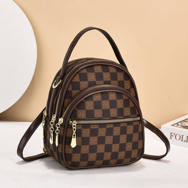 Neuer 2025 kleiner Rucksack Damenhandtasche Mode Rucksack Damen Umhängetasche Blume Handtasche von Joom DACH