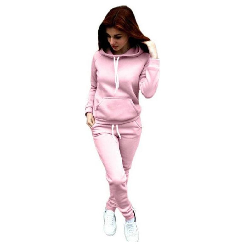 Neuer Fleece-Sportanzug für Damen 5XL rosa von Joom DACH