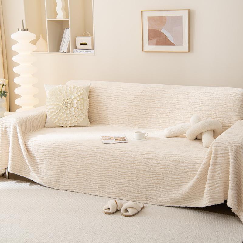 Neuer Herbst- und Winter-Plüsch-Vollbezugs-Sofabezug Stoff All-inclusive Ins-Stil Verdickter dreidimensionaler Plüsch Rutschfestes Sofa-Handtuch 180*130cm von Joom DACH