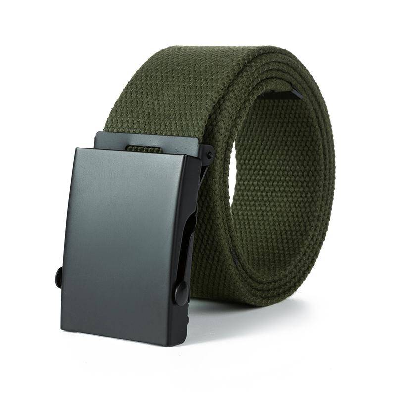 Neuer Herren Gürtel Neue Mode Unisex Hüftgürtel Jeans Herren Lässig Luxus Canvas 3.8cm Gurtband Taillenband Ceinture Femme 120cm grün von Joom DACH