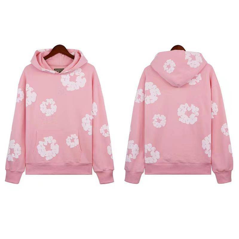 Neuer Kapok-Schaumstoff-Pullover mit Druck, flauschiges Kinder-Hoodie-Set XS rosa von Joom DACH