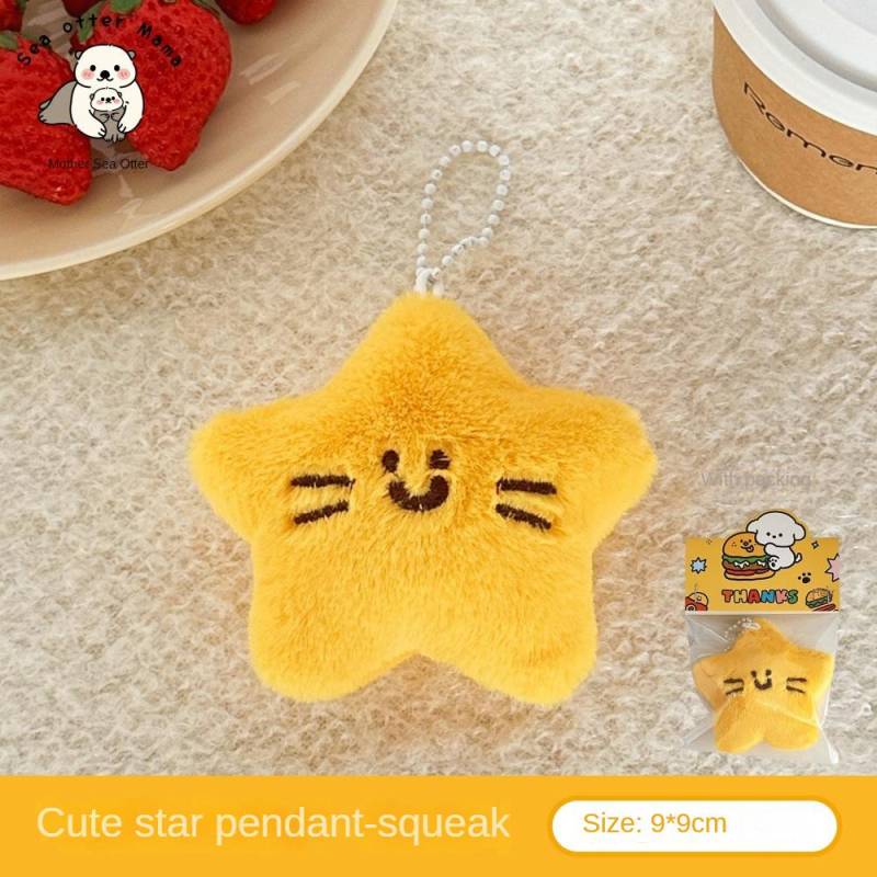 Neuer Kreativer Niedlicher Weihnachtsstern Anhänger Mädchen Schlüsselanhänger Rucksack Quetschpuppe Anhänger Vielseitige Puppe von Joom DACH