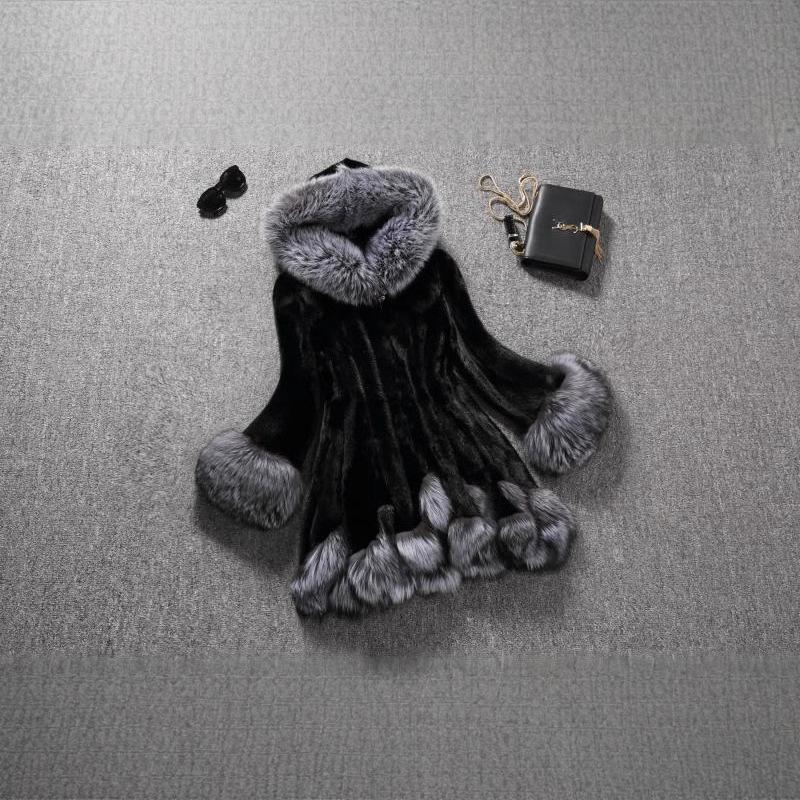 Neuer Pelz Kunstpelz Damen Weiß Winter Kapuzenmantel Mantel XXXL schwarz von Joom DACH