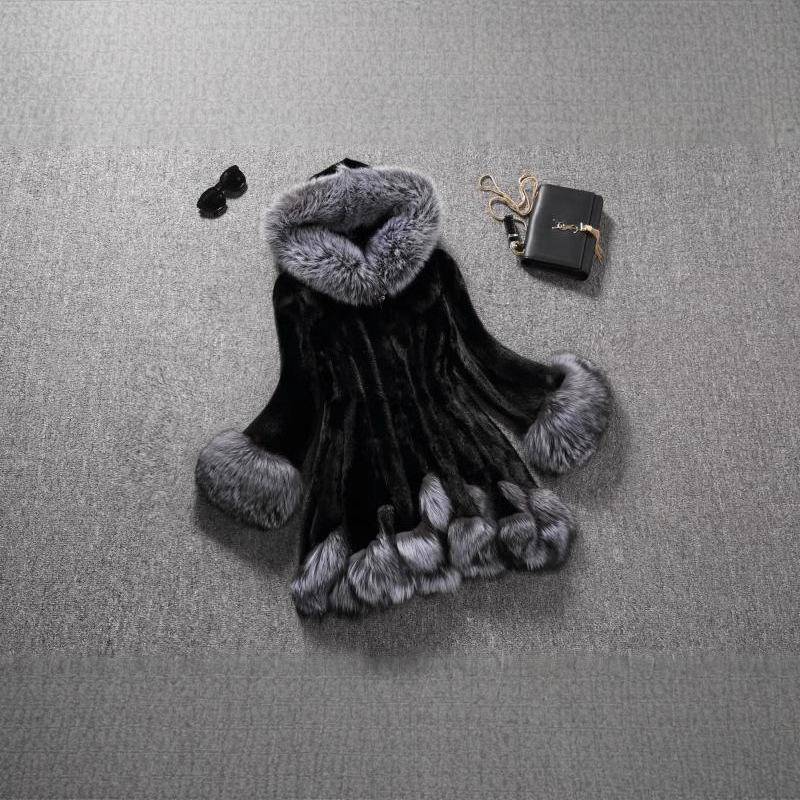 Neuer Pelz Kunstpelz Damen Weiß Winter Kapuzenmantel Mantel XXXL schwarz von Joom DACH