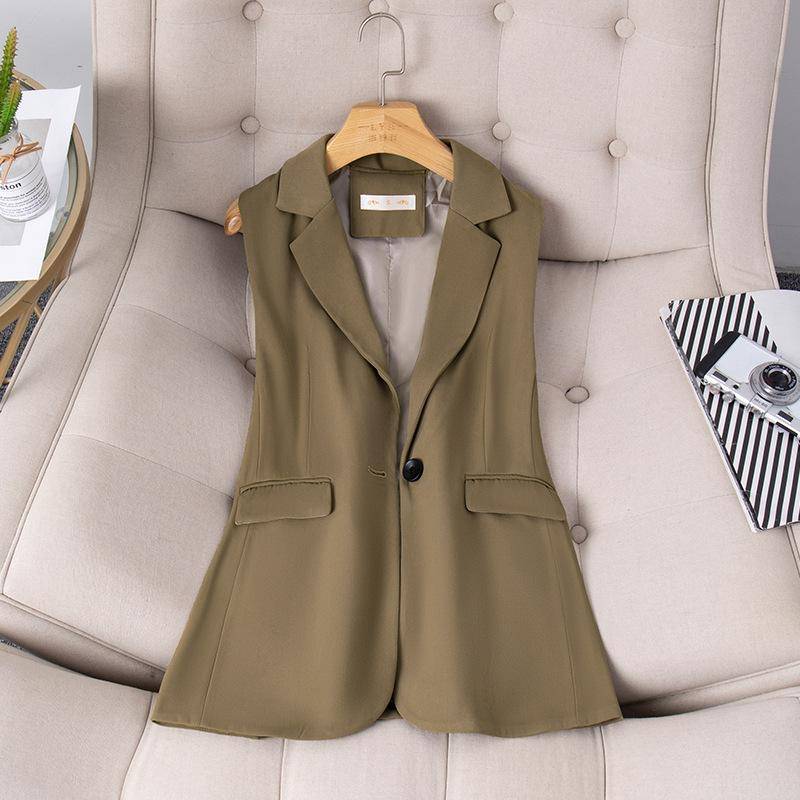 Neuer Retro Lagenanzug Weste Jacke für Damen Französischer Britischer Stil V-Ausschnitt Kurze Weste Weste Oberbekleidung 2XL von Joom DACH