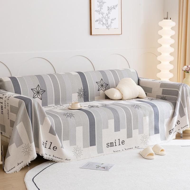 Neuer Sofabezug Vollbezug Stoffbezug Bedruckte Überwurfdecke Neue Sofadecke Ins Universelles Kissen für alle Jahreszeiten 180*380cm von Joom DACH