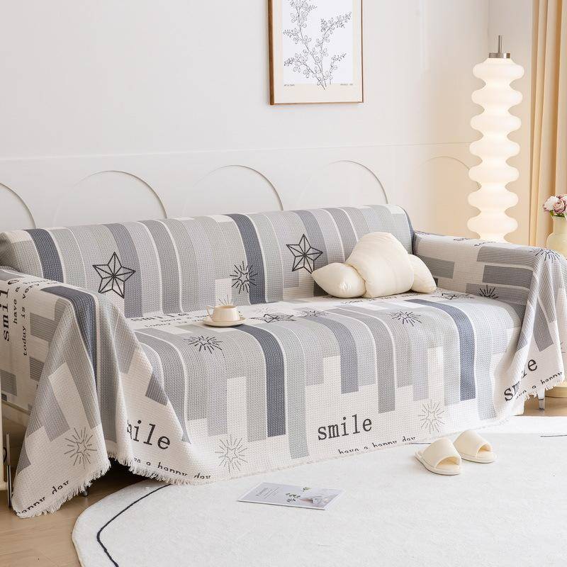Neuer Sofabezug Vollbezug Stoffbezug Bedruckte Überwurfdecke Neue Sofadecke Ins Universelles Kissen für alle Jahreszeiten 180*380cm von Joom DACH