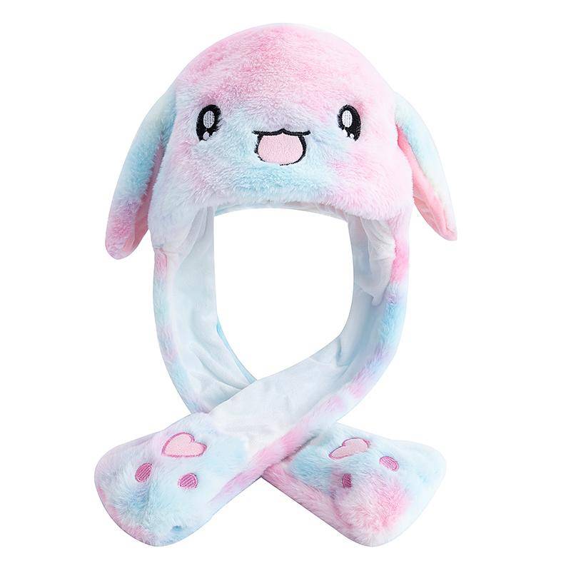 Neuer Stil Niedliche Ohren Bewegende Mütze Frauen Mädchen Lustiger Hut Hasenohren Stil Plüsch Winter Schöne Mütze 55cm-60cm von Joom DACH