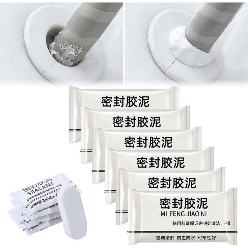 Neuer Typ wasserdichter Dichtungsmastix Super Diamond Mudseal Wasserdichter Dichtungston Wasserdichter Kitt Dichtungsmasse Schneller Wandreparaturschlamm für Abflussanschlüsse 1pcs weiß von Joom DACH