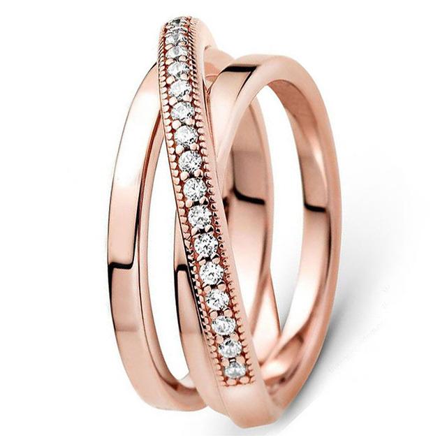 Neuer beliebter Ring aus 925er-Sterlingsilber mit durchbrochener Rose, verschlungener Crossover-Pflaster-Triple-Band-Ring für Damen, Schmuck, Geschenk 7 von Joom DACH