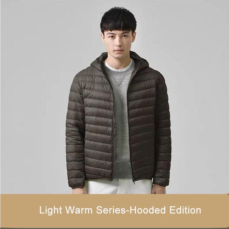 Neuer ultraleichter, verstaubarer Daunenmantel für Herren, bequemer, winddichter, wasserdichter Mantel, weiche, bequeme Jacken für Herren in Übergröße 4XL von Joom DACH