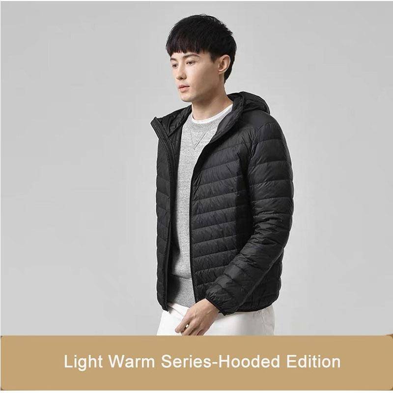 Neuer ultraleichter, verstaubarer Daunenmantel für Herren, bequemer, winddichter, wasserdichter Mantel, weiche, bequeme Jacken für Herren in Übergröße 6XL von Joom DACH