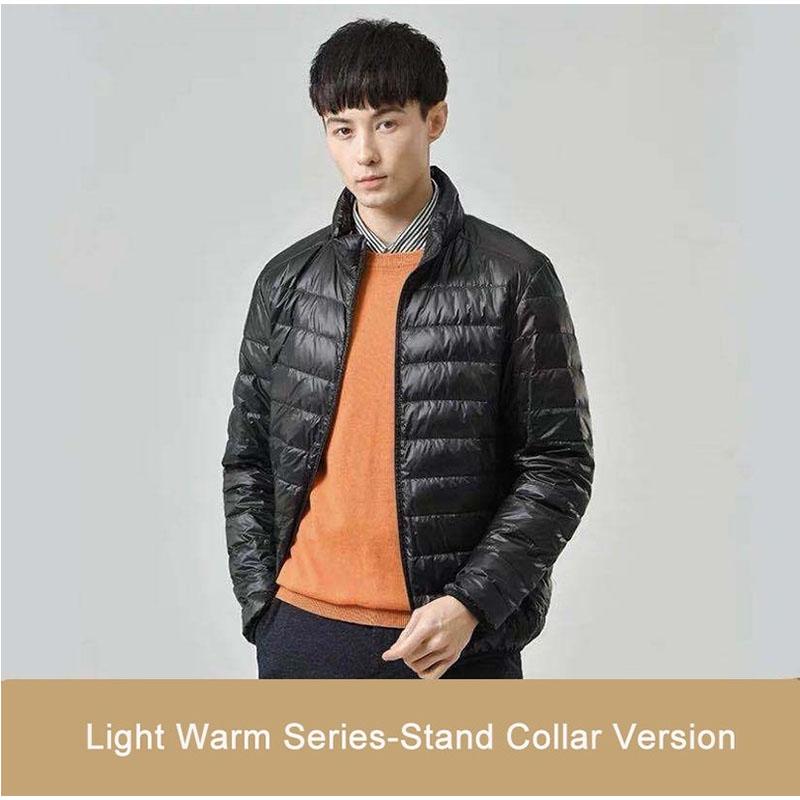 Neuer ultraleichter, verstaubarer Daunenmantel für Herren, bequemer, winddichter, wasserdichter Mantel, weiche, bequeme Jacken für Herren in Übergröße 6XL von Joom DACH