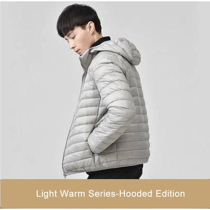 Neuer ultraleichter, verstaubarer Daunenmantel für Herren, bequemer, winddichter, wasserdichter Mantel, weiche, bequeme Jacken für Herren in Übergröße 6XL von Joom DACH