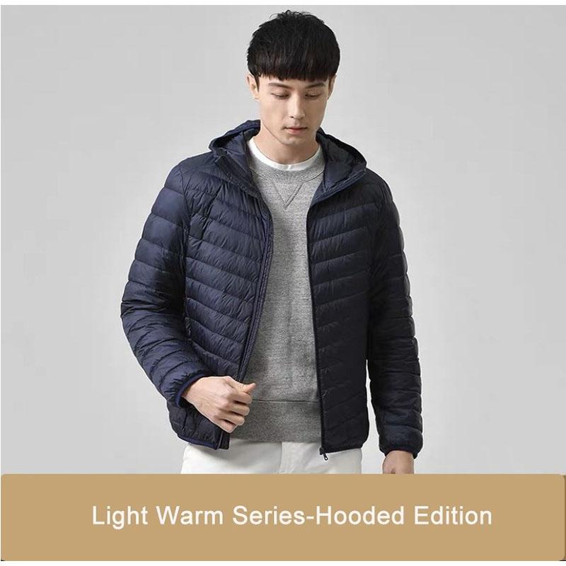 Neuer ultraleichter, verstaubarer Daunenmantel für Herren, bequemer, winddichter, wasserdichter Mantel, weiche, bequeme Jacken für Herren in Übergröße 6XL von Joom DACH