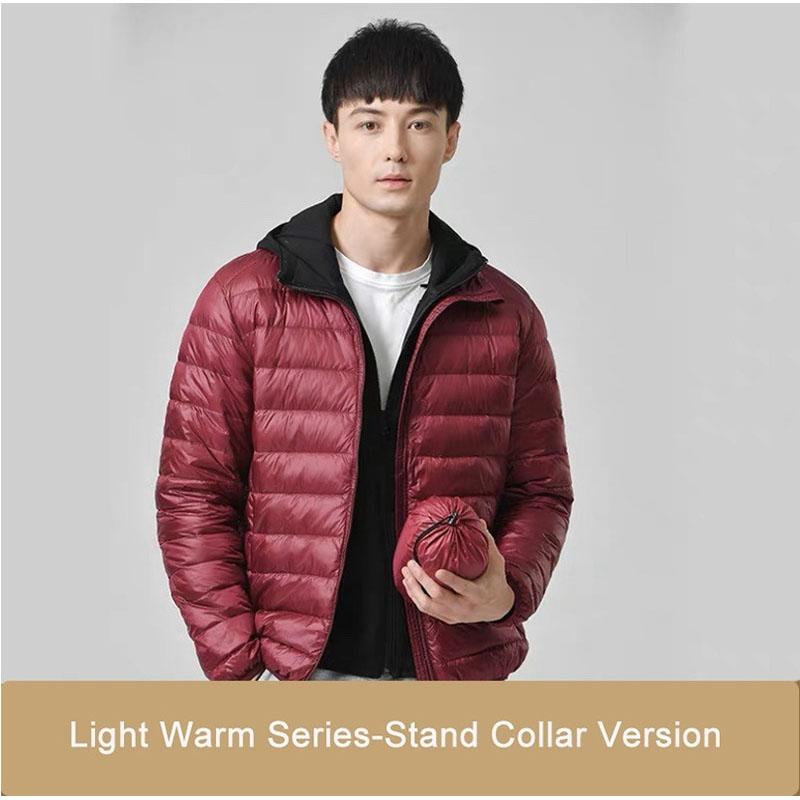 Neuer ultraleichter, verstaubarer Daunenmantel für Herren, bequemer, winddichter, wasserdichter Mantel, weiche, bequeme Jacken für Herren in Übergröße XXL von Joom DACH