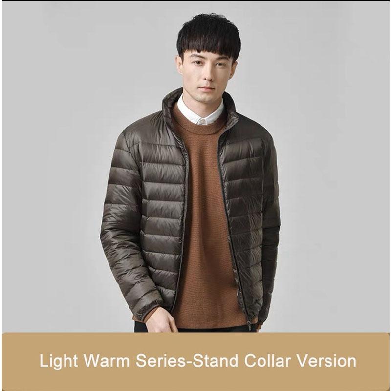 Neuer ultraleichter, verstaubarer Daunenmantel für Herren, bequemer, winddichter, wasserdichter Mantel, weiche, bequeme Jacken für Herren in Übergröße XXL von Joom DACH