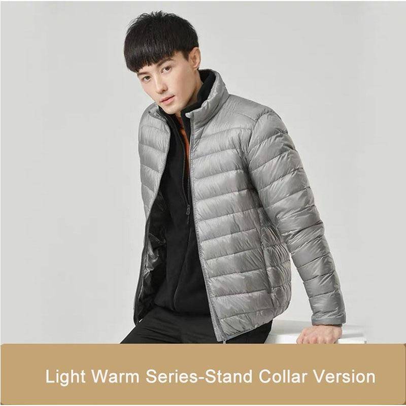 Neuer ultraleichter, verstaubarer Daunenmantel für Herren, bequemer, winddichter, wasserdichter Mantel, weiche, bequeme Jacken für Herren in Übergröße XXL von Joom DACH
