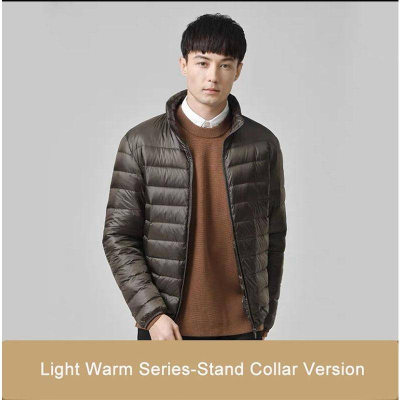 Neuer ultraleichter, verstaubarer Daunenmantel für Herren, bequemer, winddichter, wasserdichter Mantel, weiche, bequeme Jacken für Herren in Übergröße XXXL von Joom DACH