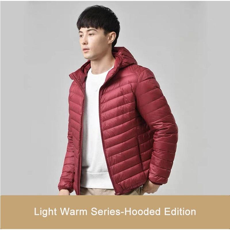 Neuer ultraleichter, verstaubarer Daunenmantel für Herren, bequemer, winddichter, wasserdichter Mantel, weiche, bequeme Jacken für Herren in Übergröße XXXL von Joom DACH
