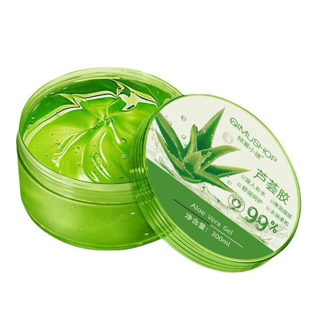Neues Aloe Vera Gel, 99 % natürliche Gesichtscreme, Sonnenschutz, feuchtigkeitsspendende Aufhellungscreme, Akne-Entfernung, beruhigendes Gel, Hautpflege für Frauen, 300 g China grün von Joom DACH