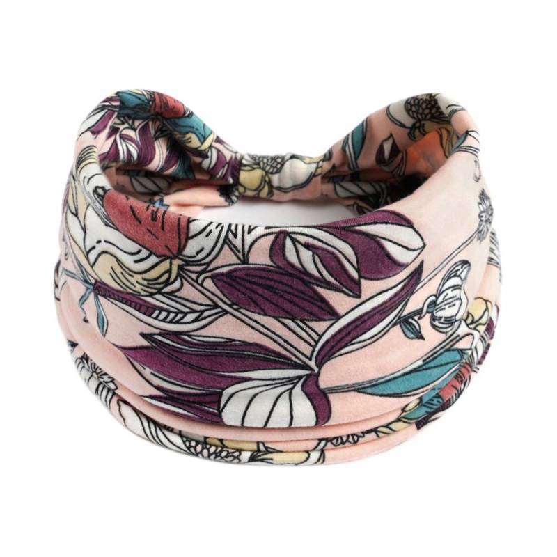 Neues Boho-Baumwoll-Breitstirnband für Frauen, Cashew-Leopardenblumendruck, Turban-Kopftuch, Knoten-Haarband, Bandana, Mädchen-Haar-Accessoires 63 von Joom DACH