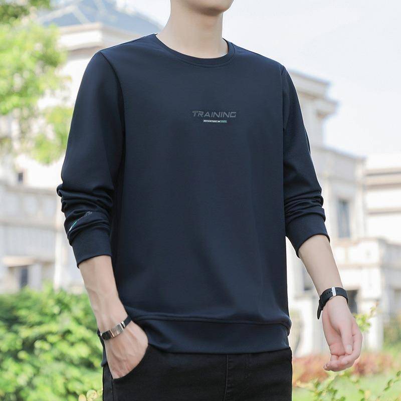 Neues Fleece-Sweatshirt für Herren für Herbst und Winter, lässiges Sweatshirt, Rundhalspullover, vielseitiges Unterhemd in großer Größe 6XL von Joom DACH