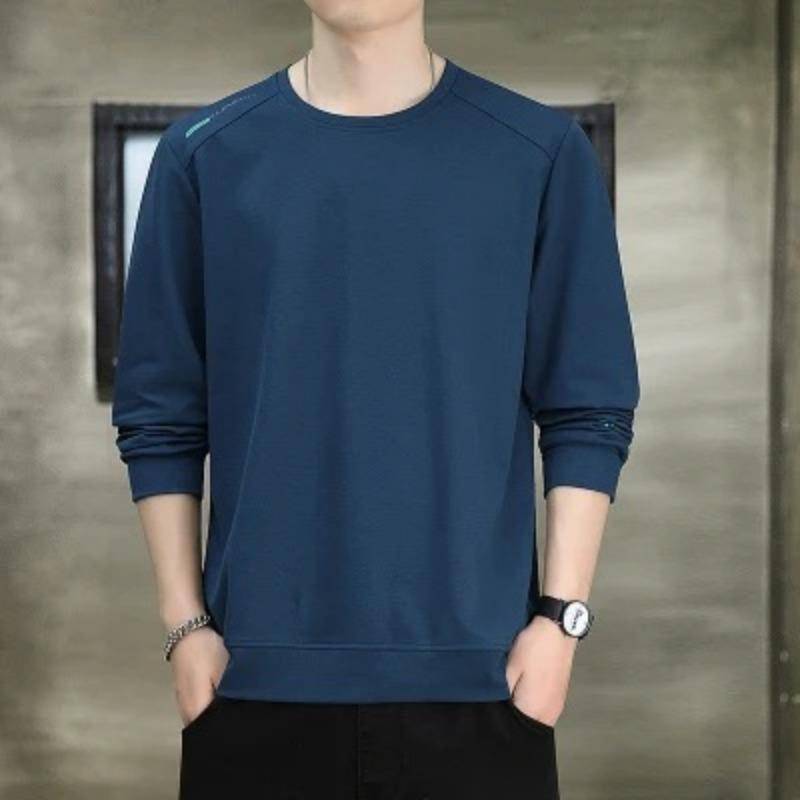 Neues Fleece-Sweatshirt für Herren für Herbst und Winter, lässiges Sweatshirt, Rundhalspullover, vielseitiges Unterhemd in großer Größe 7XL von Joom DACH