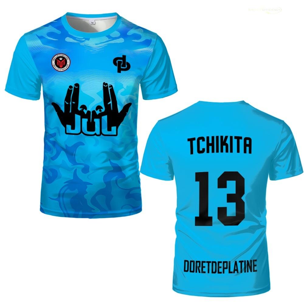 Neues JUL Sommer-Trikot Tchikita Jugend-Trikot Atmungsaktiv Schnelltrocknend Trainings-Fußball-T-Shirt Herren und Damen Mode Sport-T-Shirts L von Joom DACH