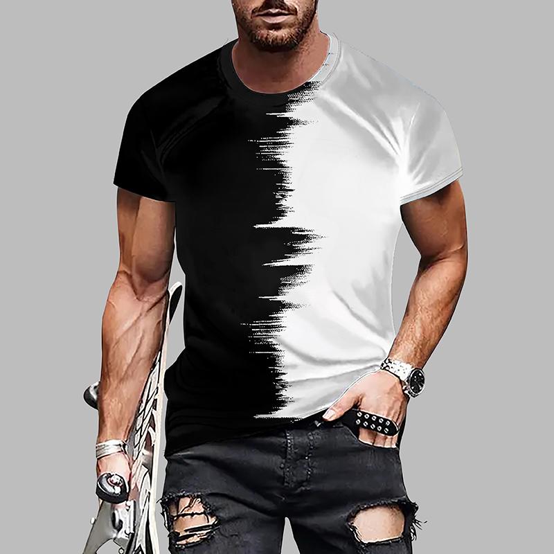 Neues Sommer-T-Shirt für Herrenmode Persönlichkeit Vielseitig bedrucktes Herren-T-Shirt Top 3XL weiß Neues Sommer-T-Shirt für Herrenmode Persönlichkeit Vielseitig bedrucktes Herren-T-Shirt Top 3XL weiß von Joom DACH
