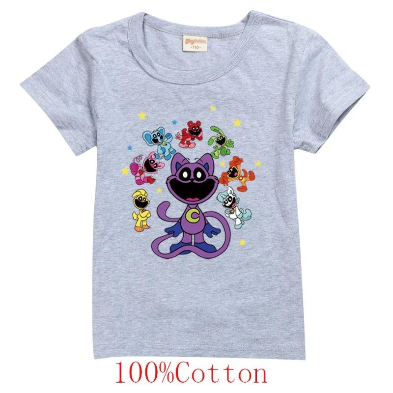 Neues Spiel Smiling Critters T-Shirts Kinder 2024 Sommerkleidung Jungen Cat Nap T-Shirt Baby Mädchen Kurzarm Tops Kinderbekleidung 150 von Joom DACH