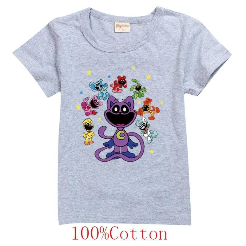 Neues Spiel Smiling Critters T-Shirts Kinder 2024 Sommerkleidung Jungen Cat Nap T-Shirt Baby Mädchen Kurzarm Tops Kinderbekleidung 150 von Joom DACH