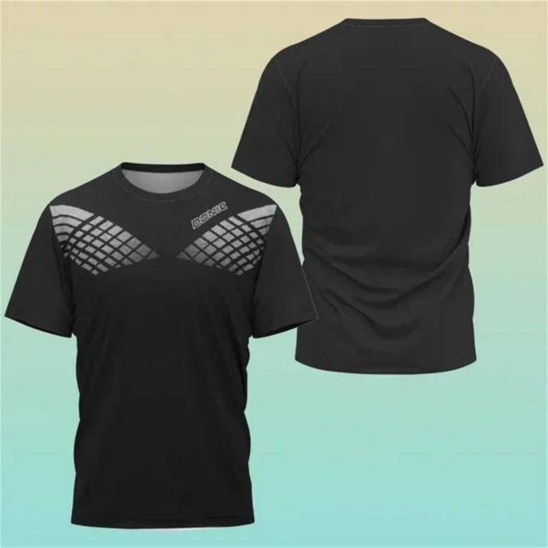 Neues T-Shirt mit 3D-Druck für Herren, Trikot, Haikyuu, Tischtennis, Sport-Trainingsshirt, schweißabsorbierendes, bequemes Oberteil, Badminton-T-Shirts M von Joom DACH
