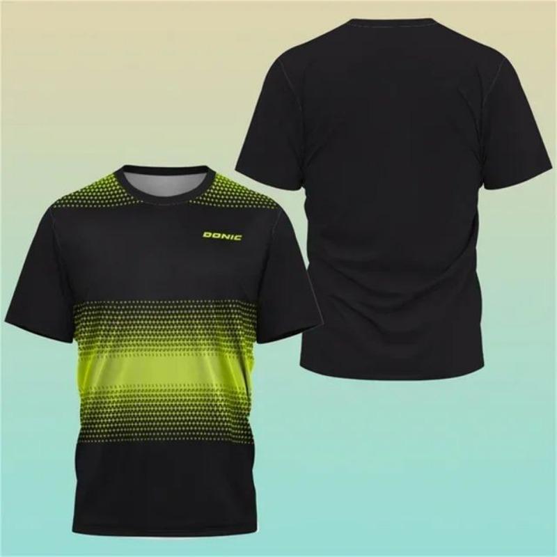 Neues T-Shirt mit 3D-Druck für Herren, Trikot, Haikyuu, Tischtennis, Sport-Trainingsshirt, schweißabsorbierendes, bequemes Oberteil, Badminton-T-Shirts S von Joom DACH