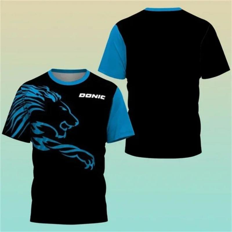 Neues T-Shirt mit 3D-Druck für Herren, Trikot, Haikyuu, Tischtennis, Sport-Trainingsshirt, schweißabsorbierendes, bequemes Oberteil, Badminton-T-Shirts XL von Joom DACH