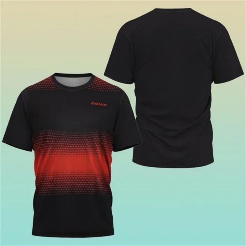 Neues T-Shirt mit 3D-Druck für Herren, Trikot, Haikyuu, Tischtennis, Sport-Trainingsshirt, schweißabsorbierendes, bequemes Oberteil, Badminton-T-Shirts XL von Joom DACH
