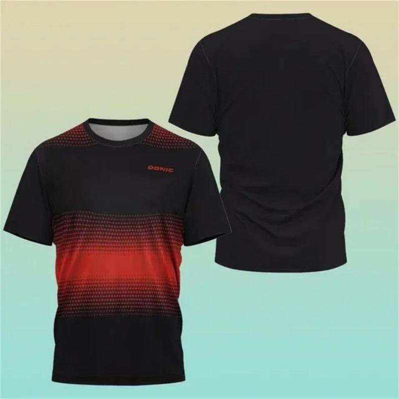 Neues T-Shirt mit 3D-Druck für Herren, Trikot, Haikyuu, Tischtennis, Sport-Trainingsshirt, schweißabsorbierendes, bequemes Oberteil, Badminton-T-Shirts XL von Joom DACH