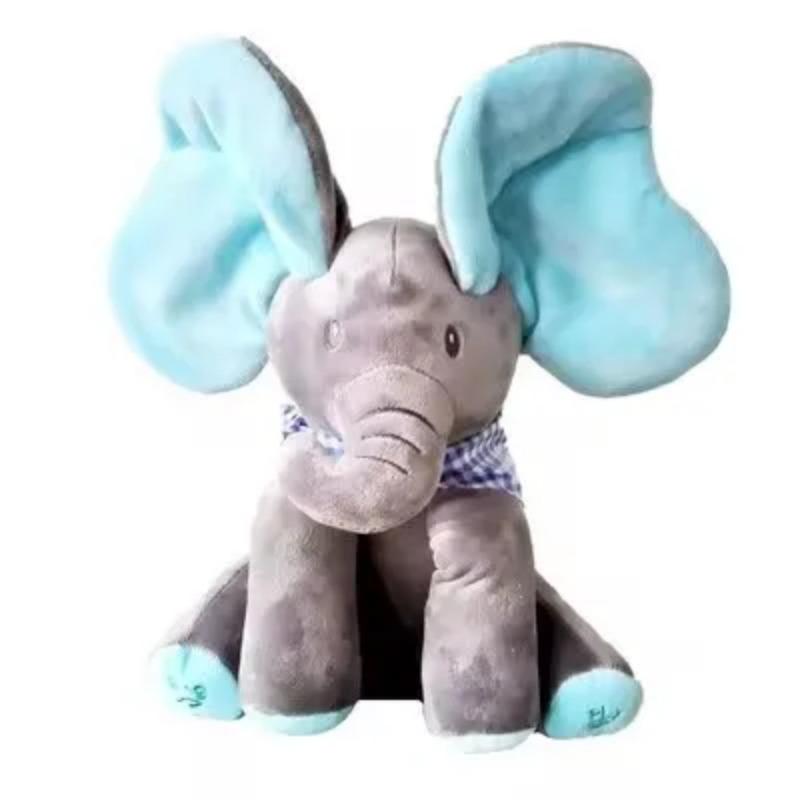 Neues Versteckspiel Elefant Plüschtier Baby Versteckspiel Spielzeug Singende Interaktive Musikspielzeuge Geschenke himmelblaue von Joom DACH