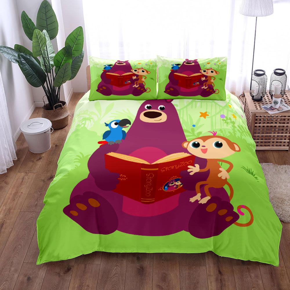 Neues Wakfu Bettwäscheset Einzelbett Twin Full Queen King Size Bettset Erwachsener Kind Schlafzimmer Bettbezugsets Wakfu 3D-Druck Spannbettlaken-Set EU Twin 135x200cm von Joom DACH