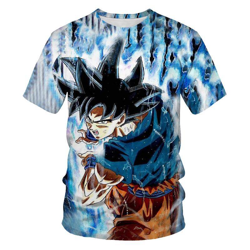 Neues trendiges Anime Dragon Ball Serie T-Shirt Herren 3D digital bedrucktes T-Shirt XL von Joom DACH