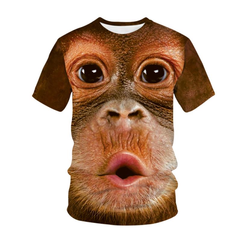 Neueste Lustige T-Shirts Affe Gorilla 3D Print Street Männer Frauen Tier Mode T-shirt Hip Hop T-shirt Tops Kinder Jungen kleidung M von Joom DACH
