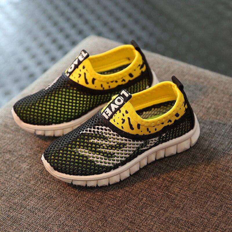 Neueste Mesh Kinder Turnschuhe Leichte Kinder Schuhe Casual Atmungsaktive Jungen Schuhe Non-slip Mädchen Turnschuhe Zapatillas Größe 21-38 37.0 von Joom DACH
