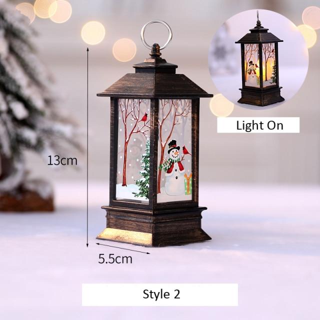Neueste Weihnachten Dekorative Schneemann Hängen Licht Elch Flamme Nachtlicht Kreative Santa Claus Festival Laterne Dekor Style 2 von Joom DACH