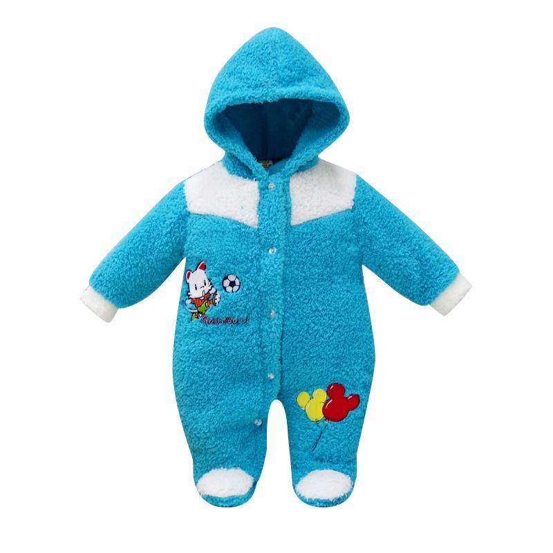 Neugeborene Kinder Jungen Mädchen Korallen Fleece Winter Kleidung Set Casual Set Sport Outfits Taste Warme Kleidung 3M 0/3 blau von Joom DACH