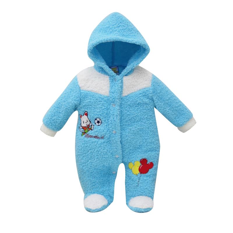 Neugeborene Kinder Jungen Mädchen Korallen Fleece Winter Kleidung Set Casual Set Sport Outfits Taste Warme Kleidung 9M 6/9 hellblaue von Joom DACH