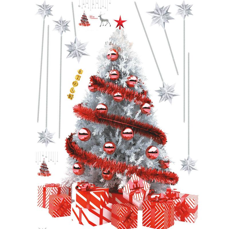 Neujahrsfenster PVC-Wanddekoration Weihnachten Thanksgiving Ostern Halloween DIY Wanddekoration Weihnachtsdekoration für Zuhause von Joom DACH