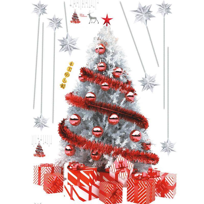 Neujahrsfenster PVC-Wanddekoration Weihnachten Thanksgiving Ostern Halloween DIY Wanddekoration Weihnachtsdekoration für Zuhause von Joom DACH